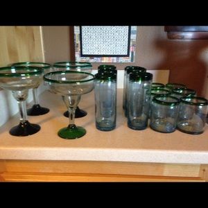 Mexican Hand Blown Glasses